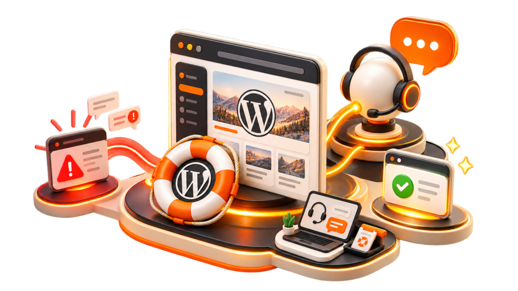 Soporte técnico para resolver problemas en WordPress y WooCommerce
