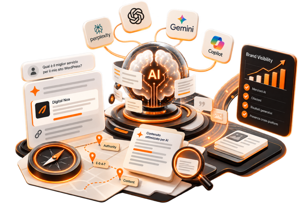 Organizzazione di contenuti e fonti per rendere un’azienda più comprensibile ai sistemi di intelligenza artificiale