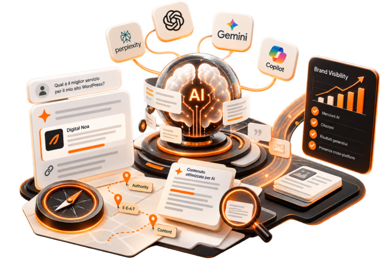 Organización de contenidos y fuentes para que una empresa sea más comprensible para los sistemas de inteligencia artificial.