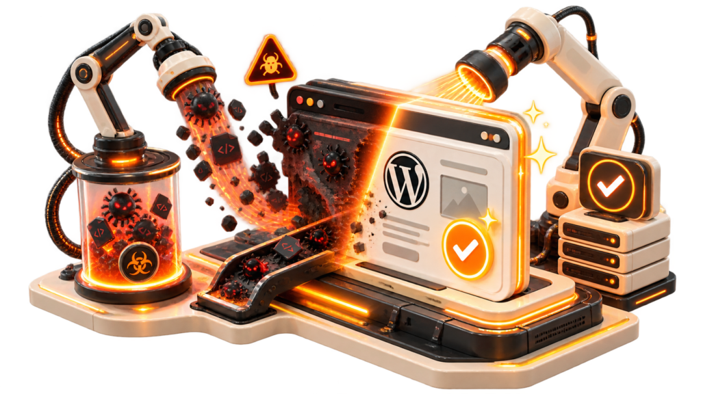 Análisis y eliminación de código malicioso de una web WordPress infectada