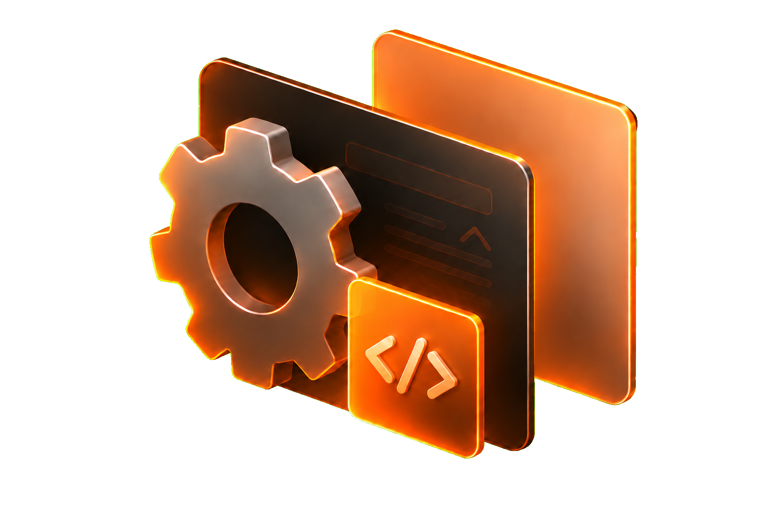 Ilustración 3D dedicada al soporte técnico, mantenimiento y seguridad de sitios WordPress