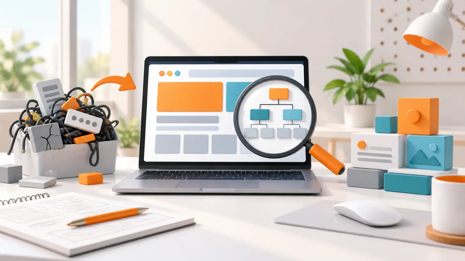 Auditoría técnica de una web WordPress para revisar estructura y componentes antes del rediseño